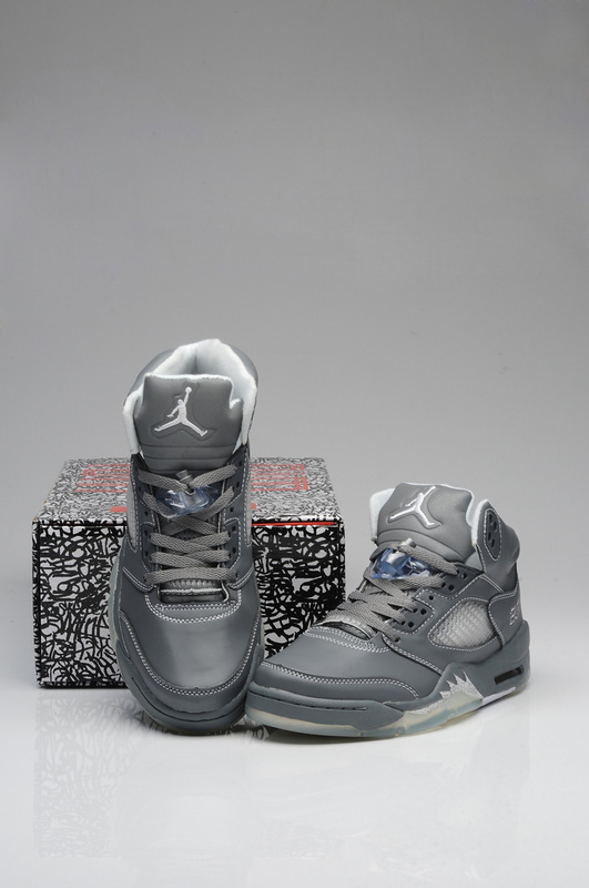 Air Jordan 5 Mens Shoes Aaa Silver Gray Online